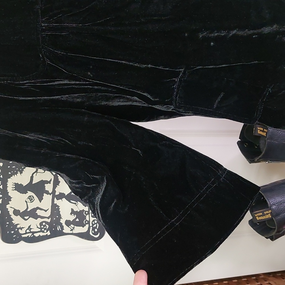 Cambridge Dry Goods Black Velvet Jacket Large - Picture 6 of 13